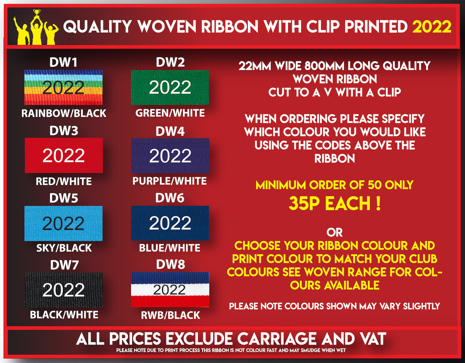 Ts 2 2022 YEAR Ribbon RTY